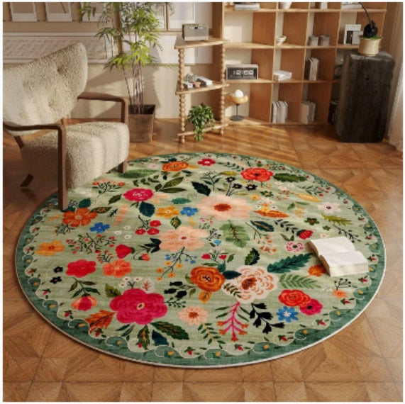 Garden Mat Round Carpet Living Room Vestibule Bedroom