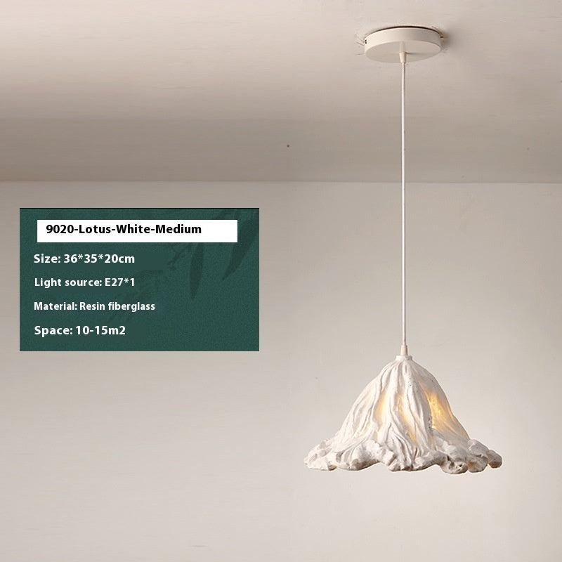 Lotus Leaf Retro Japanese Style Bed Head Restaurant Decoration Small Droplight