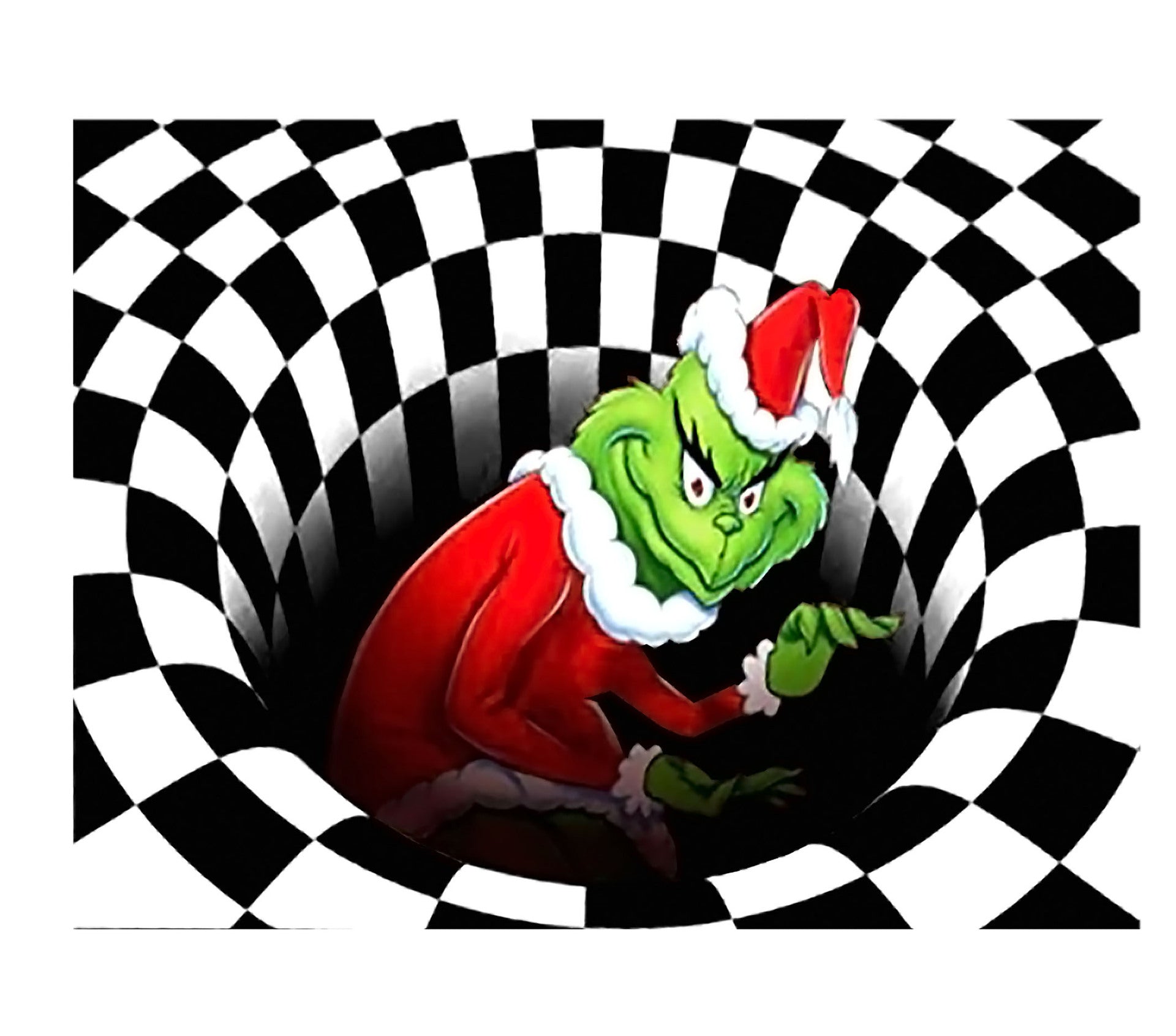 Trap Visual Carpet Living Room Bedroom 3D Geometric Illusion Floor Mat