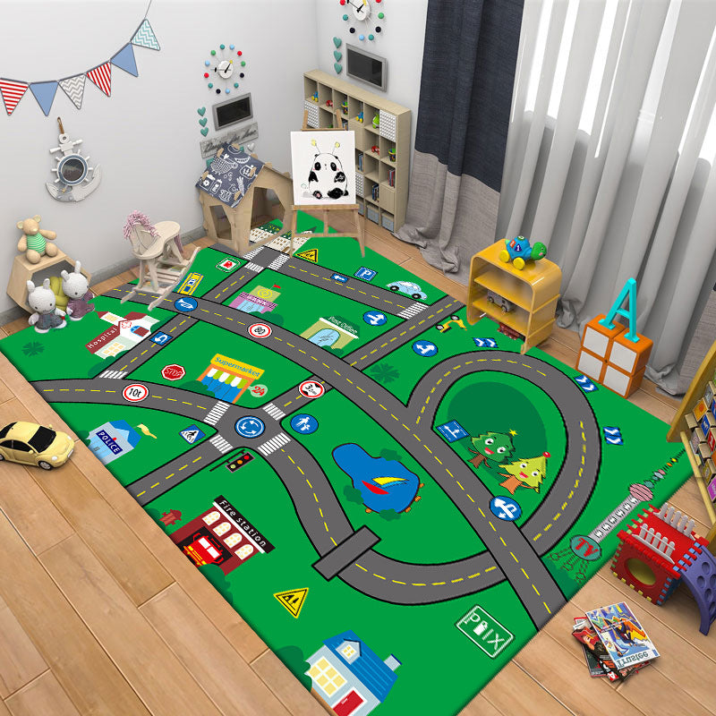 Cartoon Game Carpet Children Bedroom Bedside Blanket